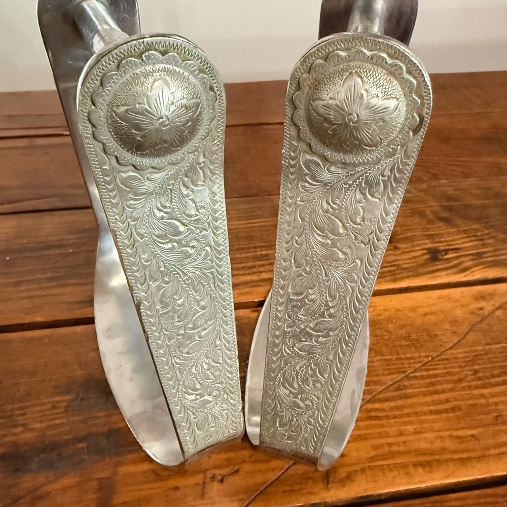 Heavy Metal Western Show Stirrups